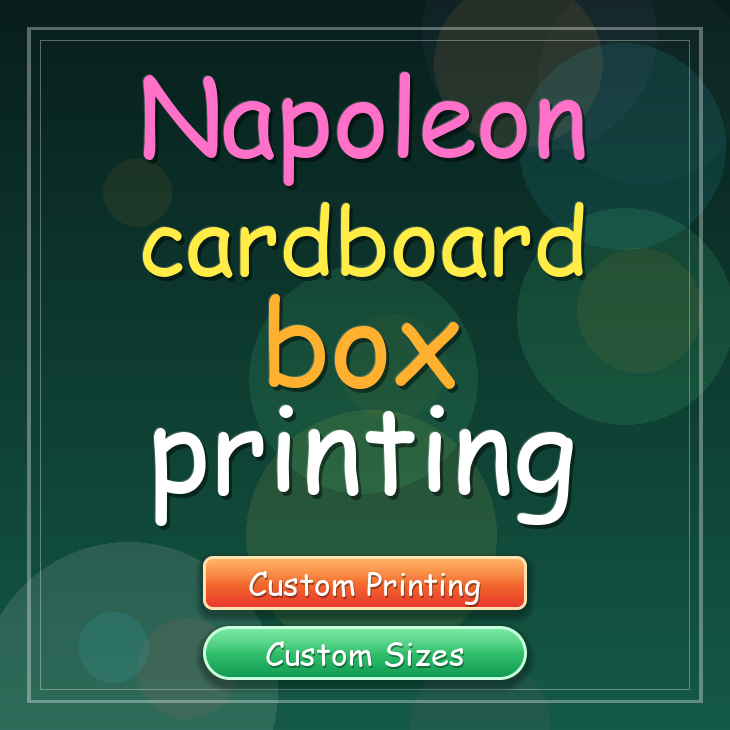 Napoleon cardboard box printing
