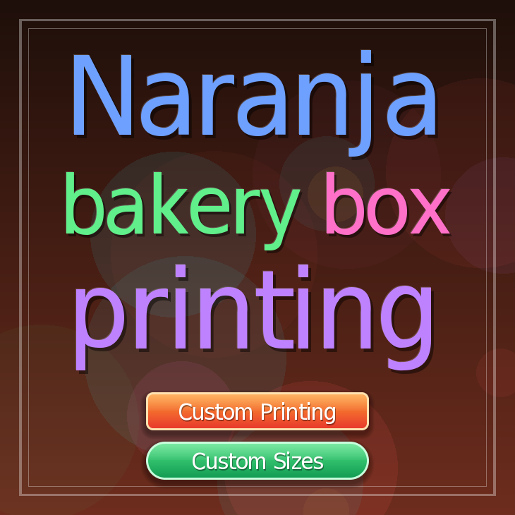 Naranja bakery box printing
