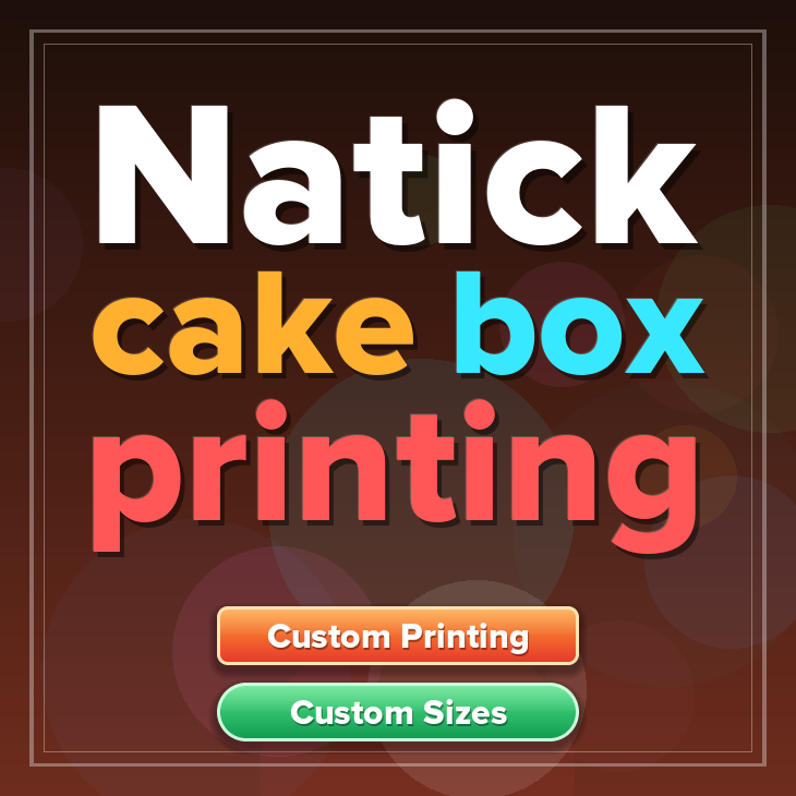 Natick cake box printing