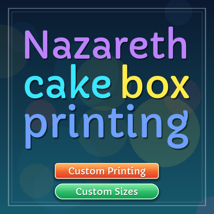 Nazareth cake box printing