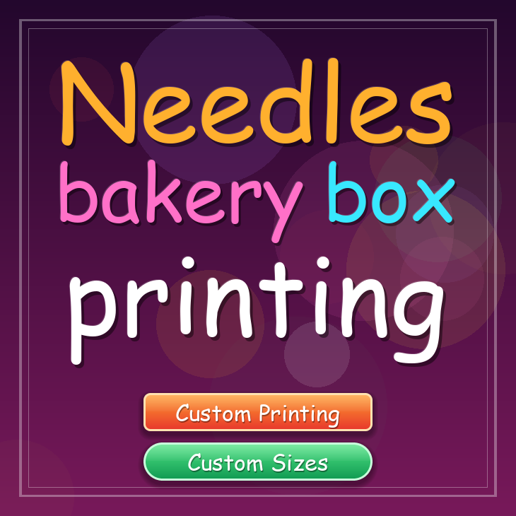 Needles bakery box printing