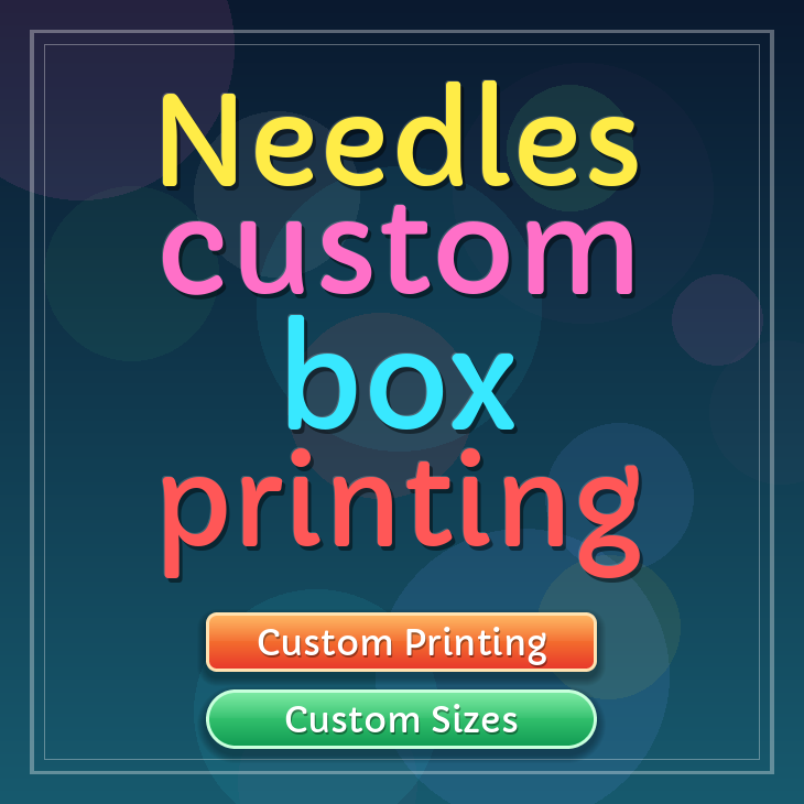 Needles custom box printing