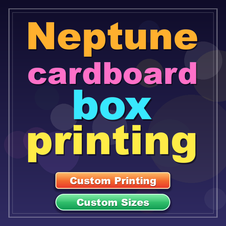Neptune cardboard box printing