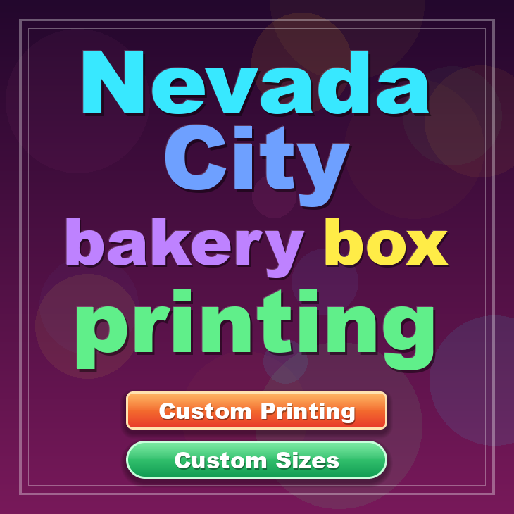 Nevada City bakery box printing