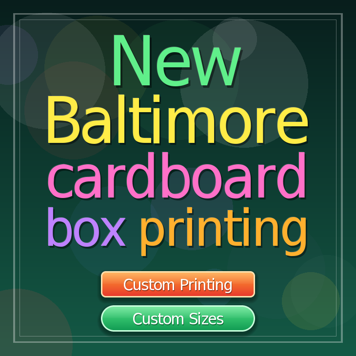 New Baltimore cardboard box printing