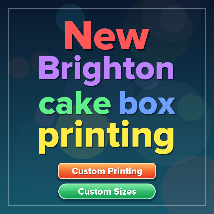 New Brighton cake box printing