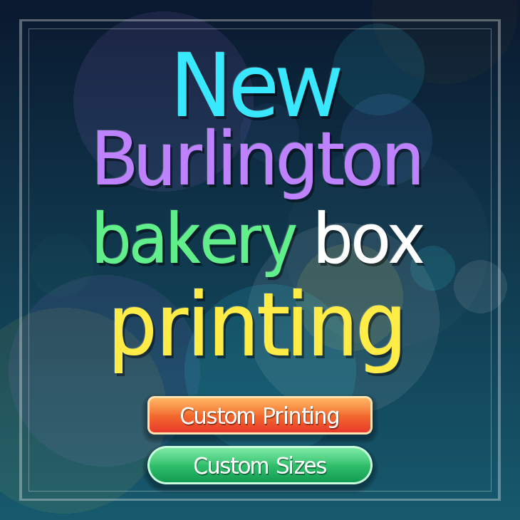 New Burlington bakery box printing