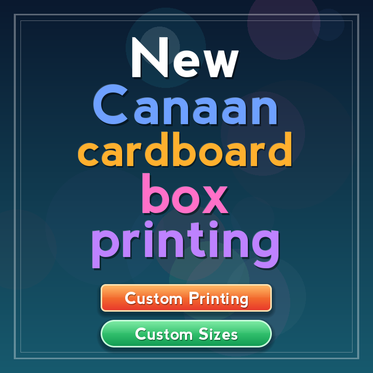 New Canaan cardboard box printing