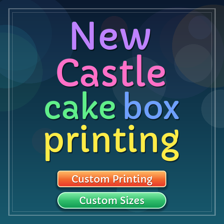 New Castle cake box printing