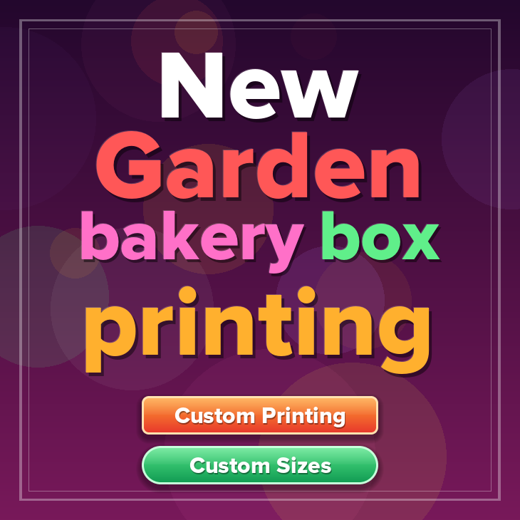 New Garden bakery box printing