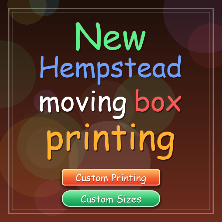 New Hempstead moving box printing
