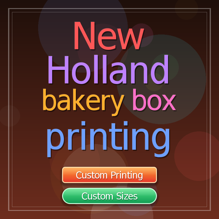 New Holland bakery box printing
