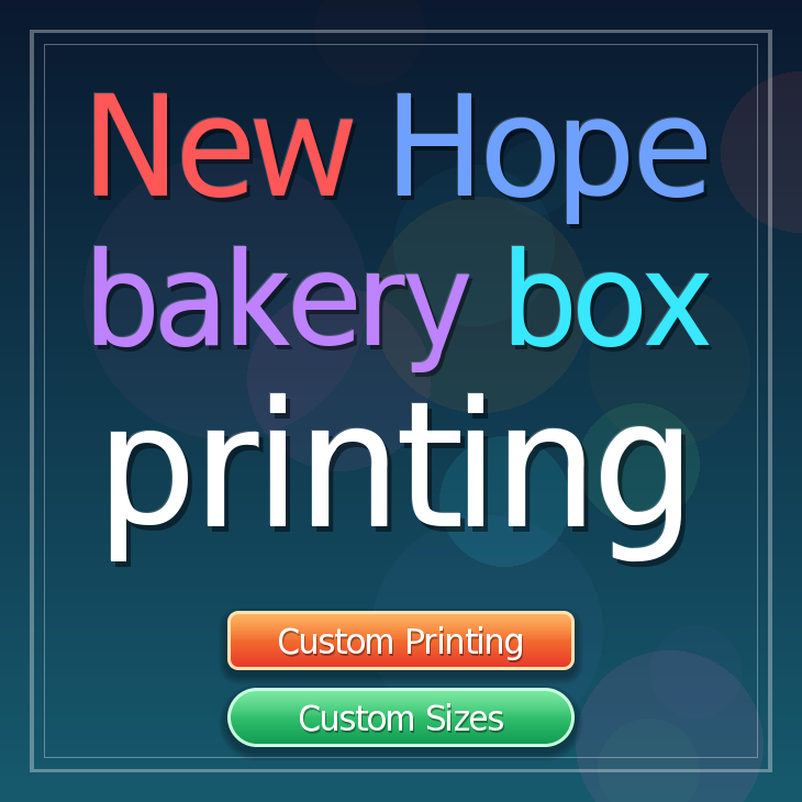 New Hope bakery box printing