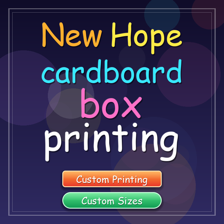 New Hope cardboard box printing