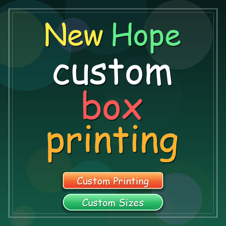 New Hope custom box printing