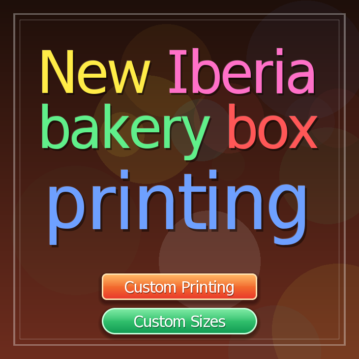 New Iberia bakery box printing