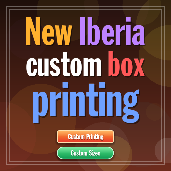 New Iberia custom box printing