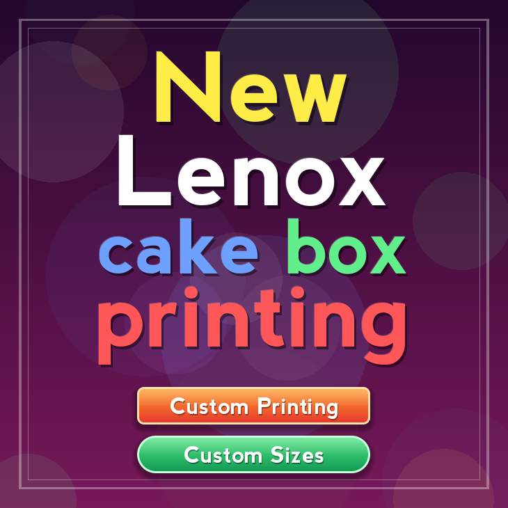 New Lenox cake box printing