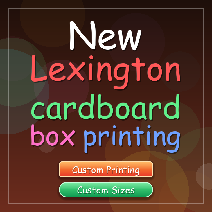 New Lexington cardboard box printing