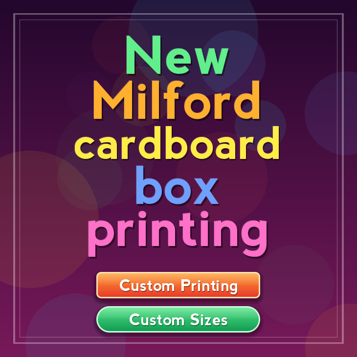 New Milford cardboard box printing