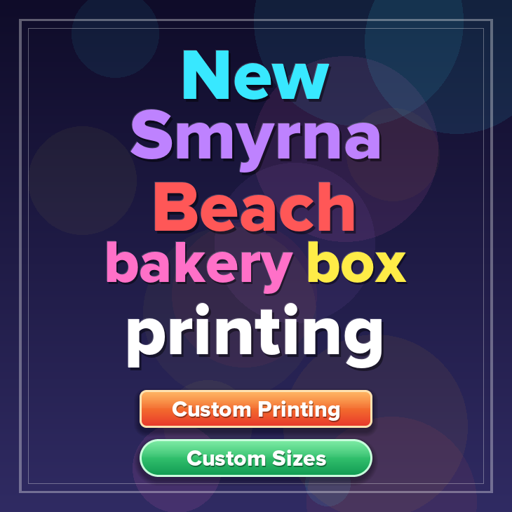 New Smyrna Beach bakery box printing