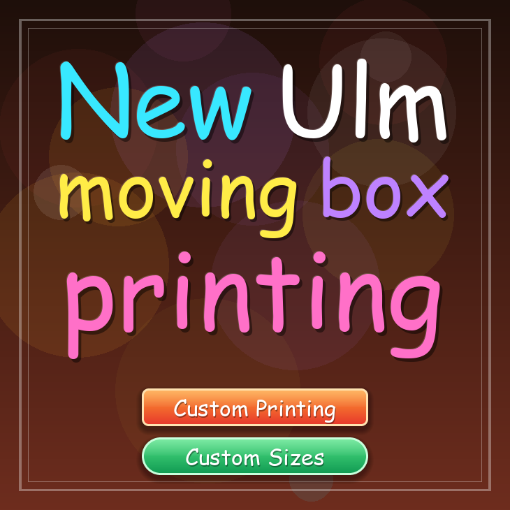 New Ulm moving box printing