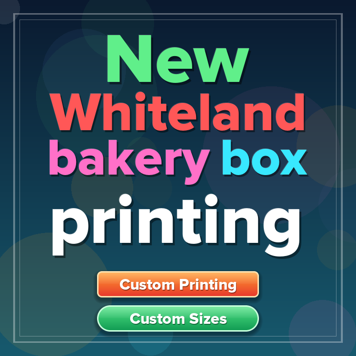 New Whiteland bakery box printing