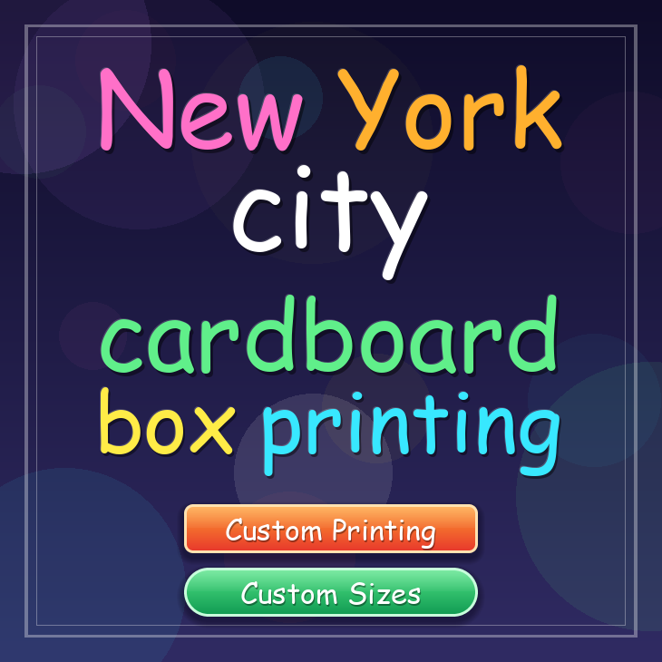 New York city cardboard box printing
