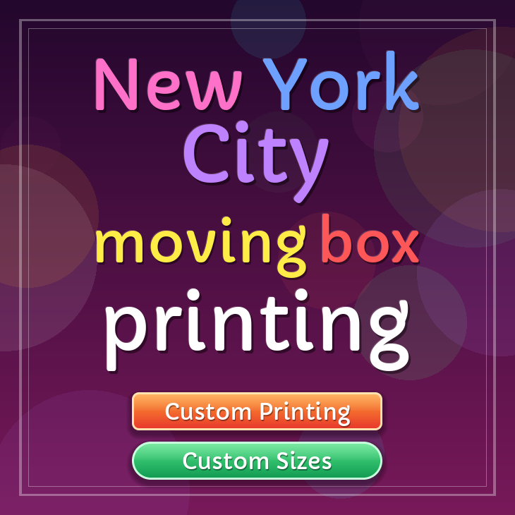 New York City moving box printing