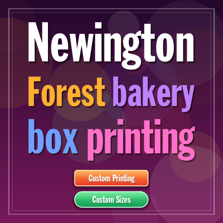 Newington Forest bakery box printing