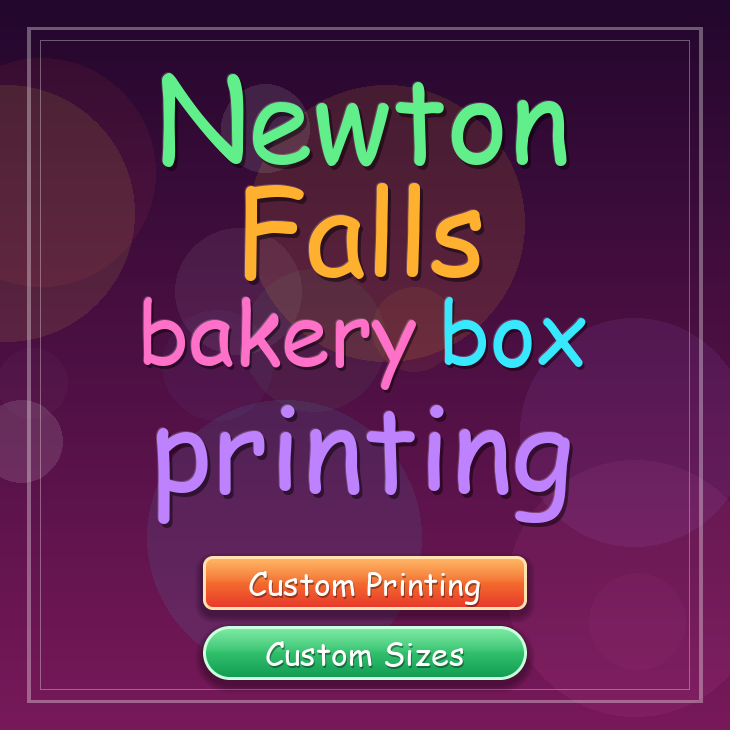 Newton Falls bakery box printing