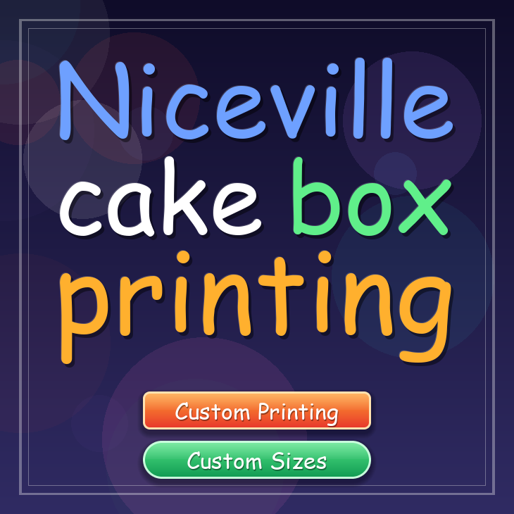 Niceville cake box printing