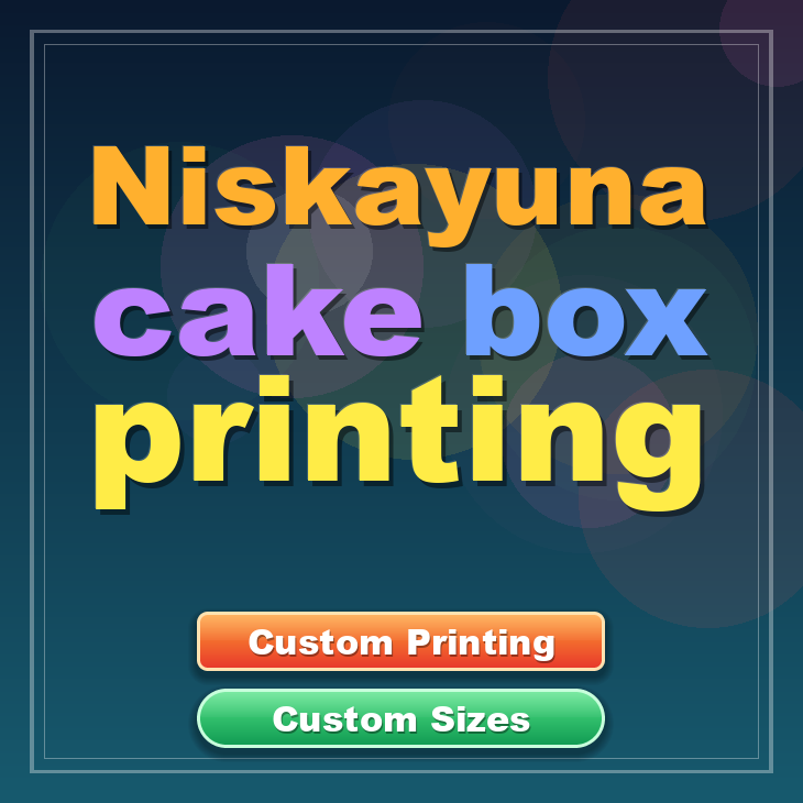 Niskayuna cake box printing