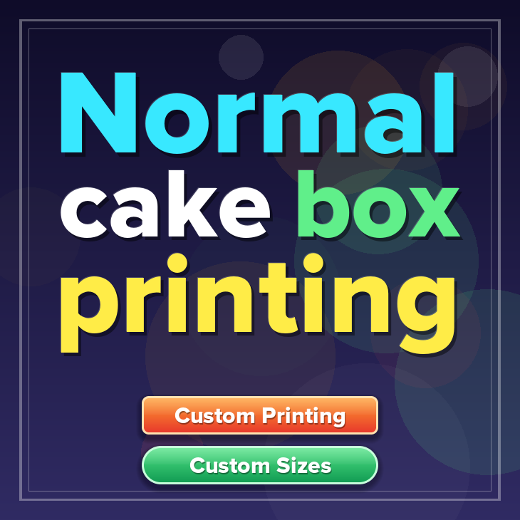 Normal cake box printing