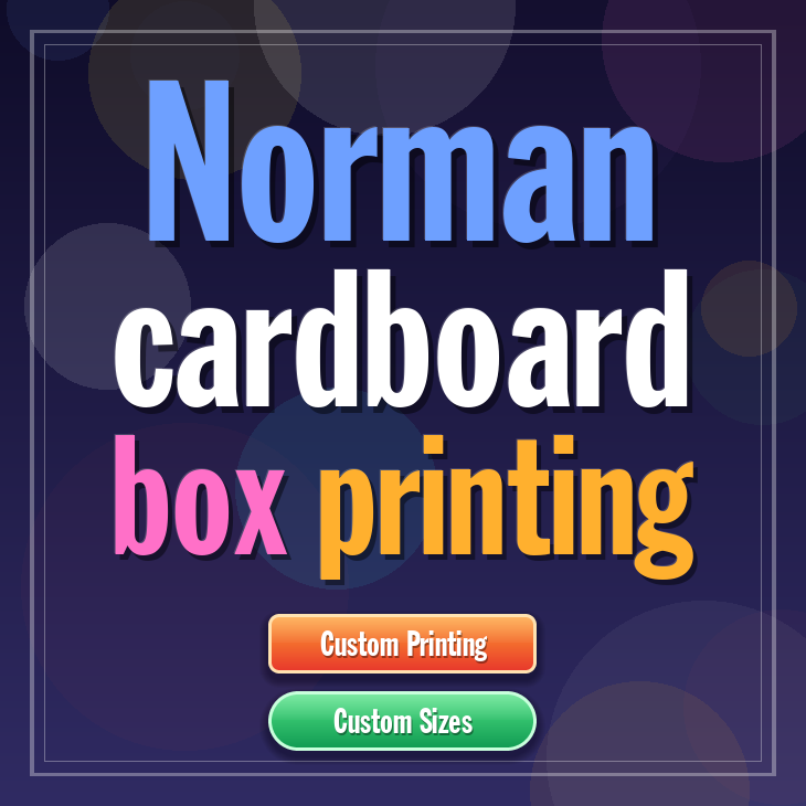 Norman cardboard box printing