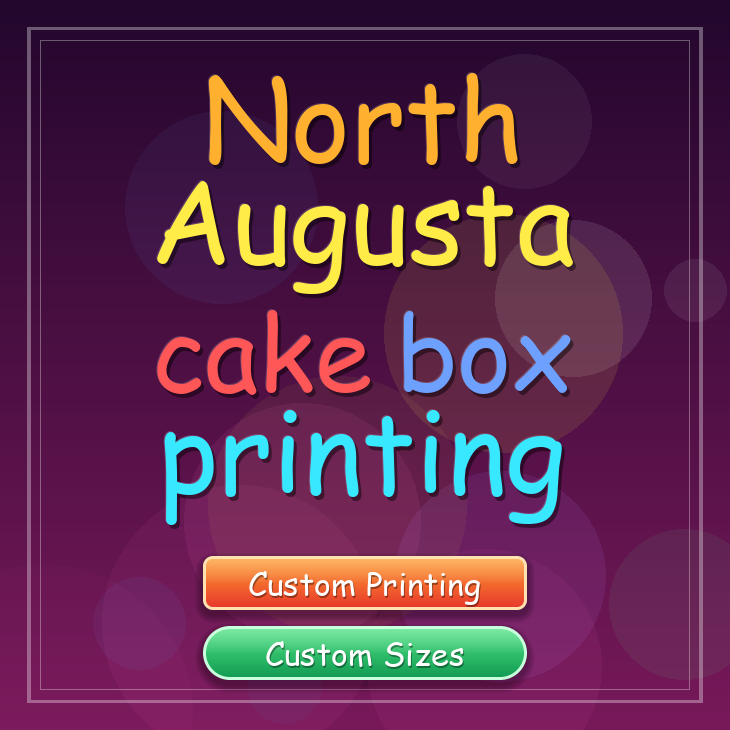 North Augusta cake box printing