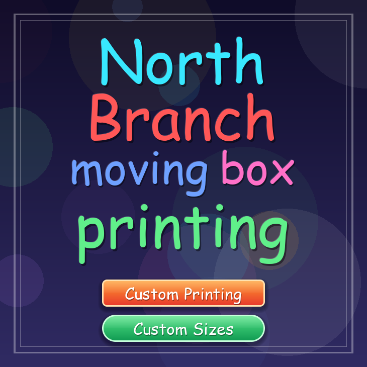 North Branch moving box printing