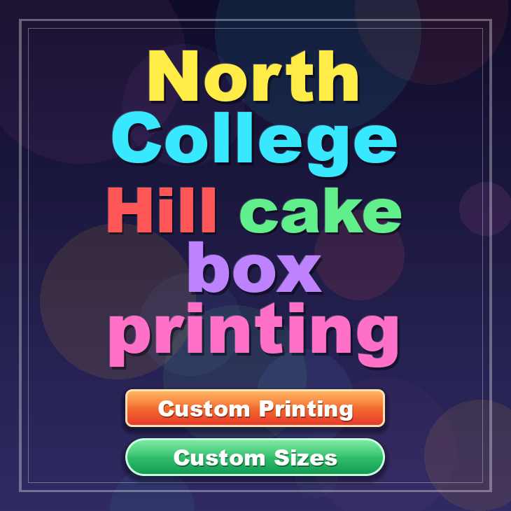 North College Hill cake box printing