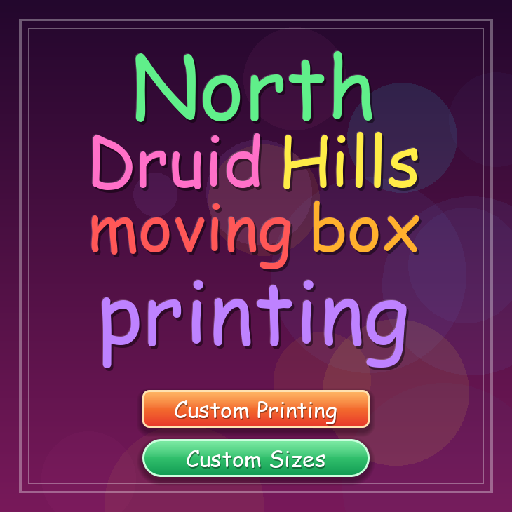 North Druid Hills moving box printing
