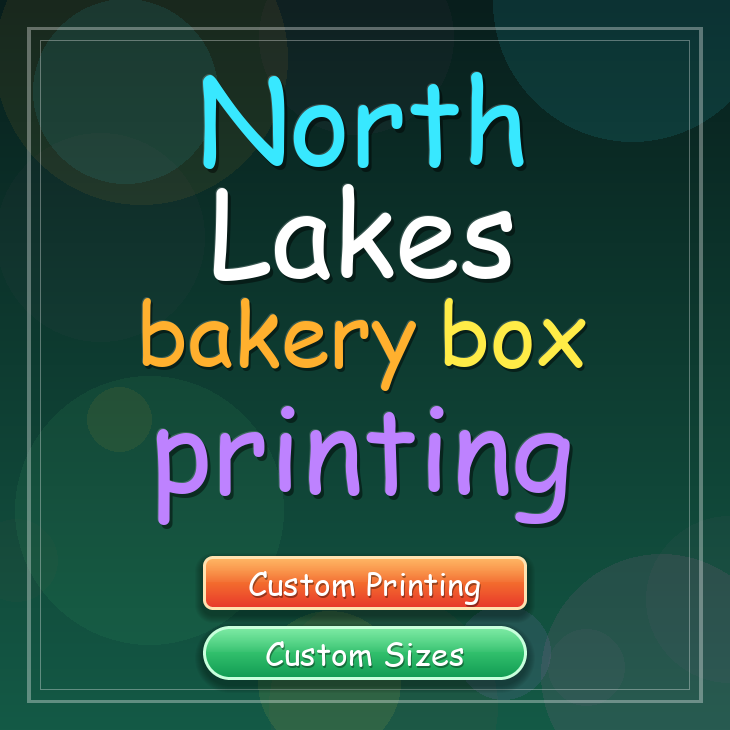 North Lakes bakery box printing