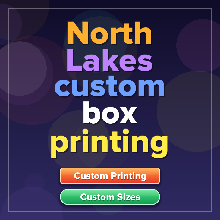 North Lakes custom box printing