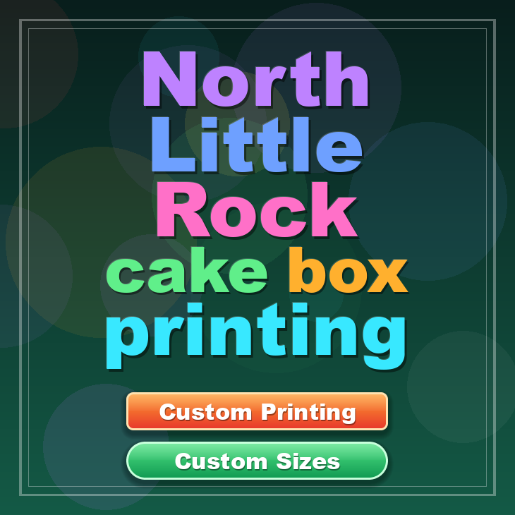 North Little Rock cake box printing