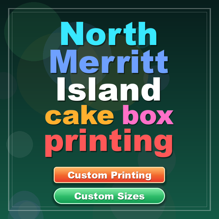 North Merritt Island cake box printing