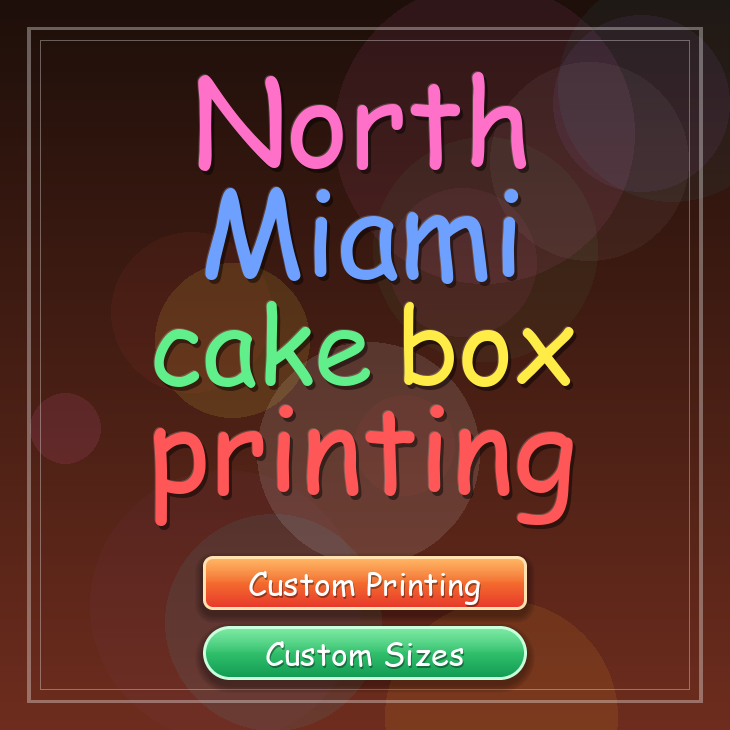 North Miami cake box printing