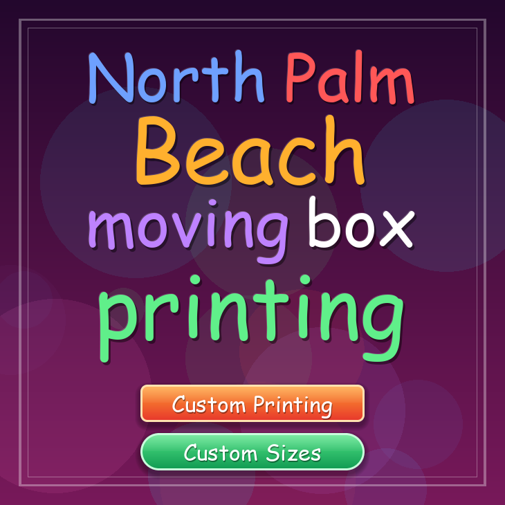 North Palm Beach moving box printing