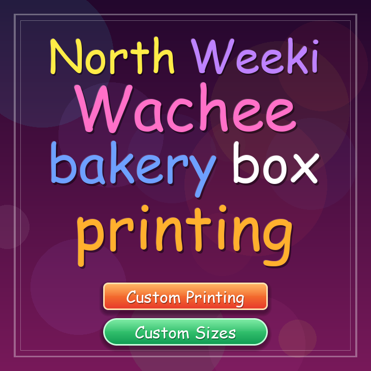 North Weeki Wachee bakery box printing