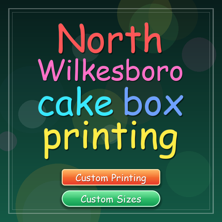 North Wilkesboro cake box printing