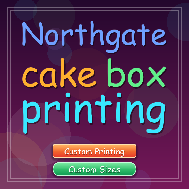 Northgate cake box printing