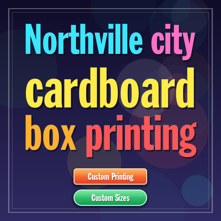 Northville city cardboard box printing