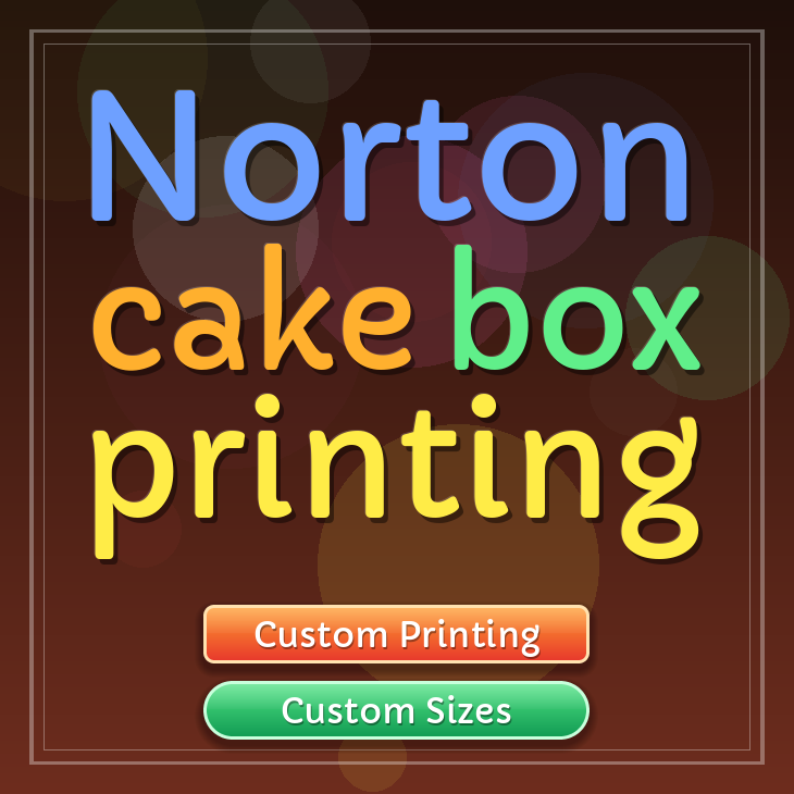 Norton cake box printing